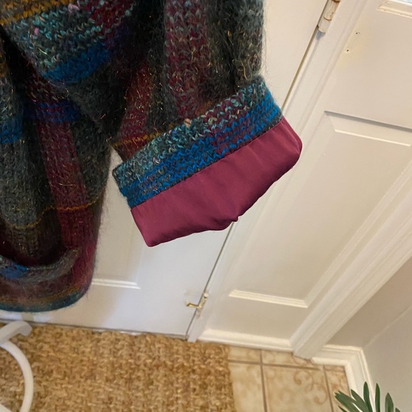 ESCADA Plaid Jewel Tone Mohair & Wool Blazer Jacket Coat 38 M - Picture 6 of 11